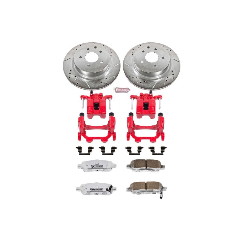 Power Stop 11-12 Infiniti G25 Rear Z26 Street Warrior Brake Kit w/Calipers Main image