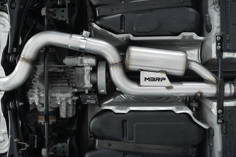 MBRP 15-19 VW Golf R MK7/MK7.5 3in T304 Cat Back Exhaust w/ Carbon Fiber Tips (view 5)