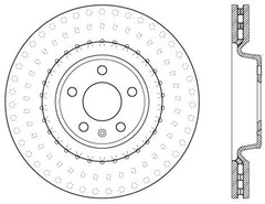 StopTech Power Slot 12 Audi A6 Quattro/11-12 A7 Quattro / 7/11-13 S4 Front Left Slotted Rotor