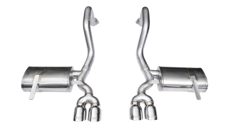 Corsa 97-04 Chevrolet Corvette C5 Z06 5.7L V8 Polished Xtreme Axle-Back Exhaust Main image