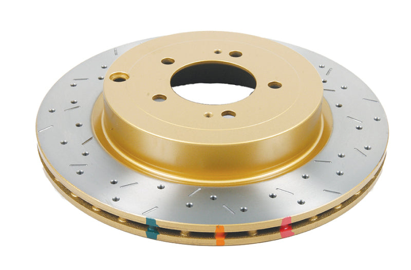DBA 08+ EVO X Rear Drilled & Slotted 4000 Series Rotor Main image