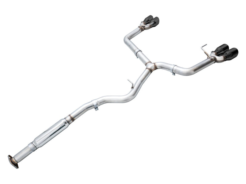 AWE Tuning 2022+ VB Subaru WRX Track Edition Exhaust - Diamond Black Tips (view 11)
