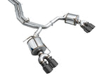 AWE Tuning 19-23 Audi C8 S6/S7 2.9T V6 AWD Touring Edition Exhaust - Diamond Black Tips (view 16)