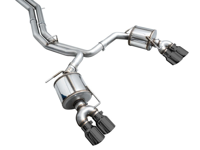 AWE Tuning 19-23 Audi C8 S6/S7 2.9T V6 AWD Touring Edition Exhaust - Diamond Black Tips (view 16)