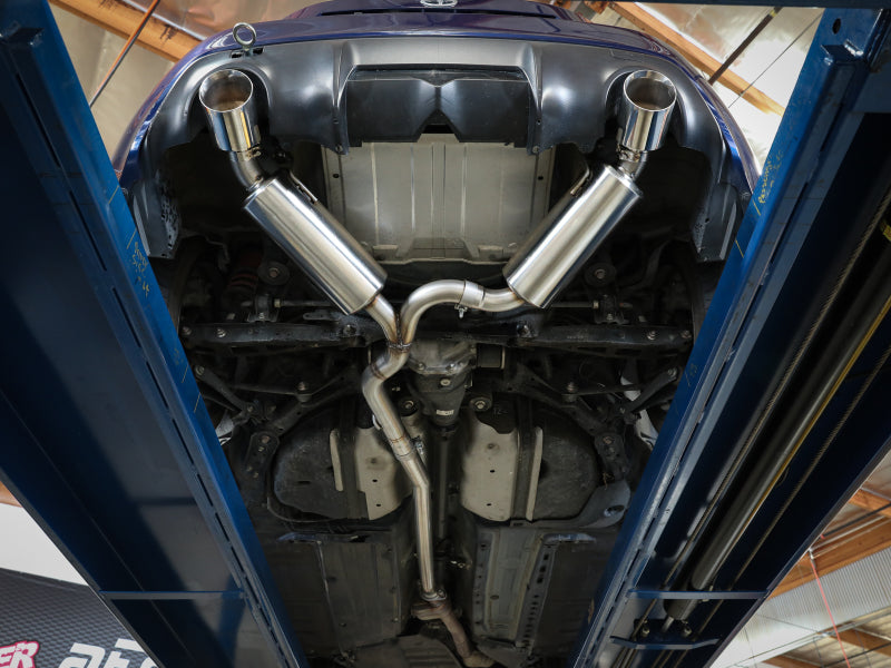 aFe Takeda Exhaust Axle-Back 13-15 Scion FRS / Subaru BRZ 304SS Black Dual Tips Exhaust (view 4)