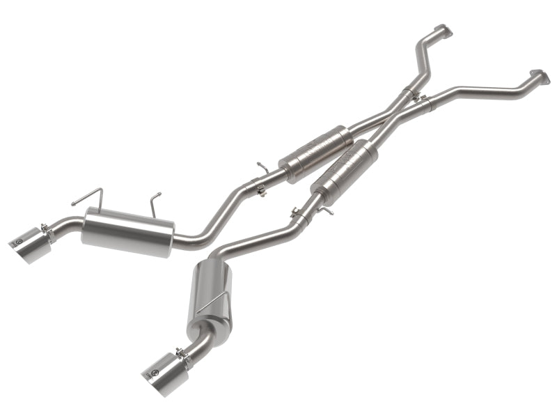 aFe Takeda Cat-Back Exhaust System Nissan 370Z 09-20 V6-3.7L- Polished Tip Main image