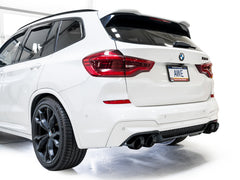 AWE Tuning 20-25 BMW X3 M/M Comp (F97) AWD SwitchPath Axle-Back Exhaust - Diamond Black Tips