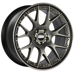 BBS CH-RII 21x10.5 5x120 ET35 Satin Platinum Center Black Lip SS Rim Prot Wheel -82mm PFS/Clip Req