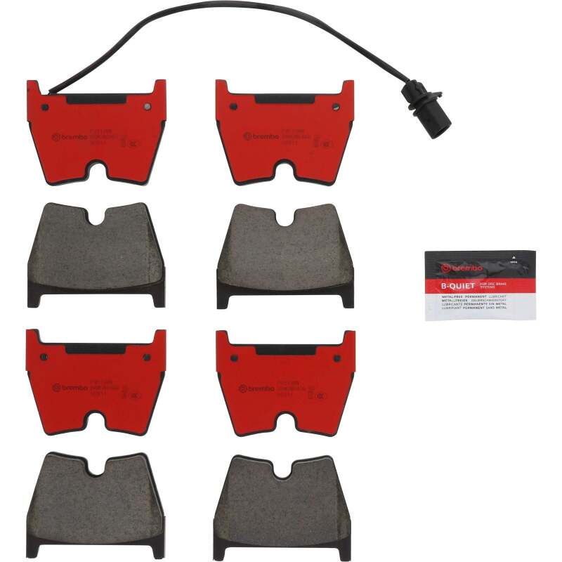Brembo OE 08-12 Audi R8/14-15 R8/13-15 RS5 PRIME Ceramic Brake Pad - Front (view 2)