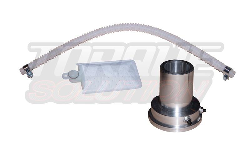 Torque Solution 2018+ Mitsubishi Lancer Ralliart/ Evo X Billet Fuel Pump Holder Main image