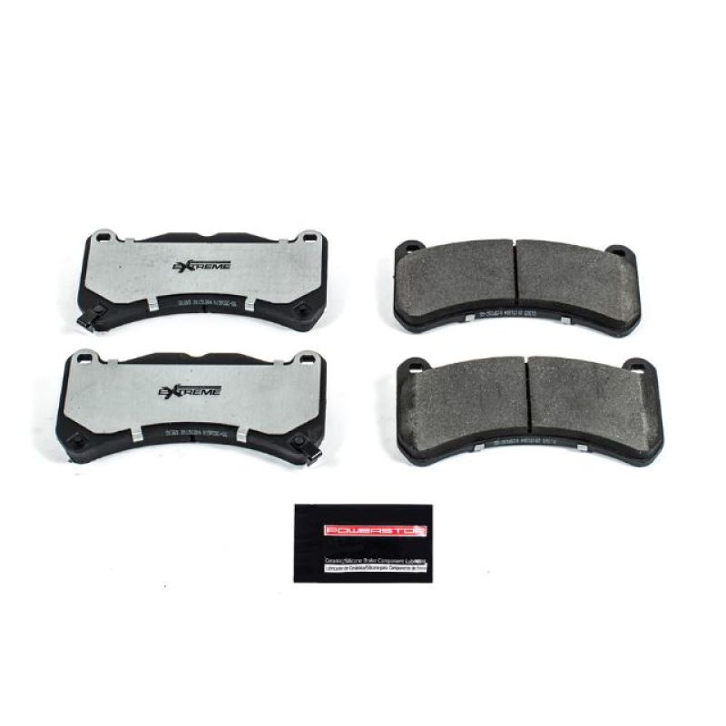 Power Stop 13-14 Ford Mustang Front Z26 Extreme Street Brake Pads w/Hardware Main image