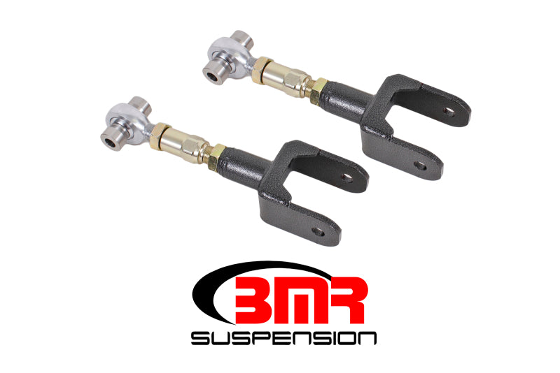BMR 79-04 Fox Mustang Upper Control Arms On-Car Adj. Rod Ends - Black Hammertone Main image