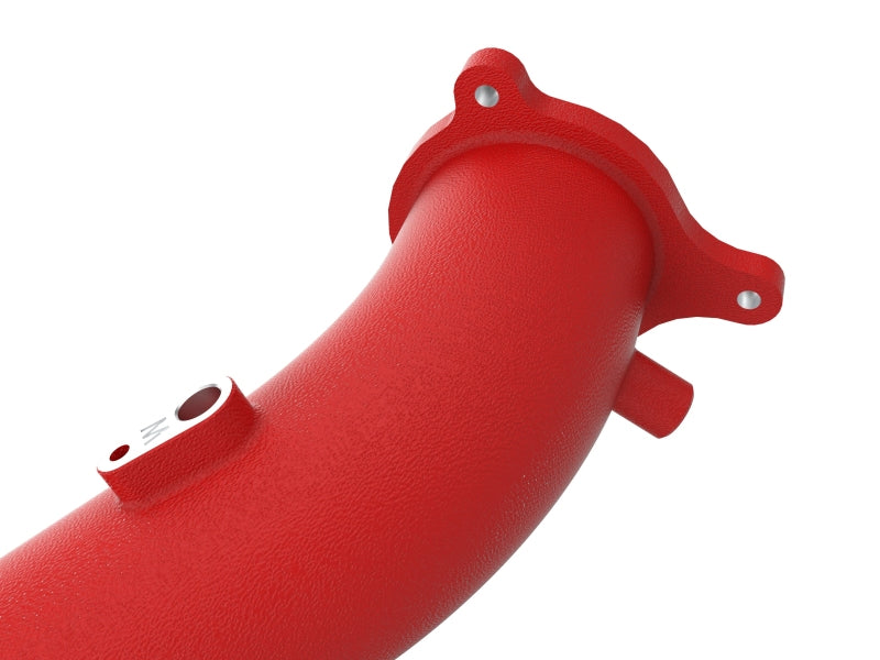 aFe BladeRunner Red 2-3/4in Aluminum Charge Pipe 2021 Toyota Supra GR (A90) I4-2.0L (t) B48 (view 4)
