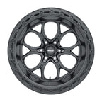 Weld Off-Road W108 20X9 Ledge 6X139.7 ET20 BS5.75 Satin Black / Black Ring 106.1