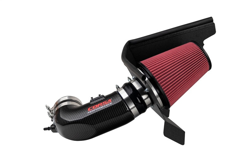 Corsa 17-21 Chevrolet Camaro ZL1 Carbon Fiber Air Intake w/ DryTech 3D No Oil Filtration Main image