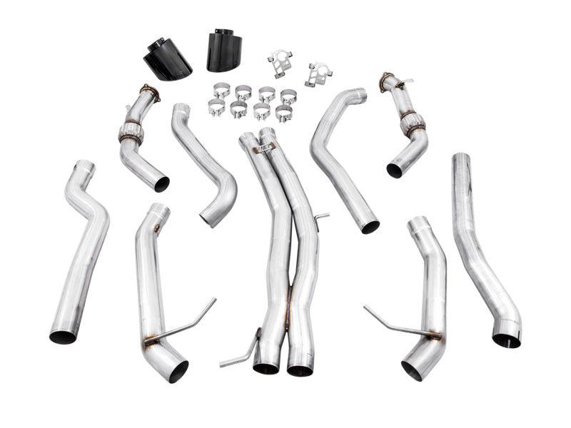 AWE Tuning Audi B9.5 RS 5 Coupe Track Edition Exhaust - RS-Style Diamond Black Tips (view 3)