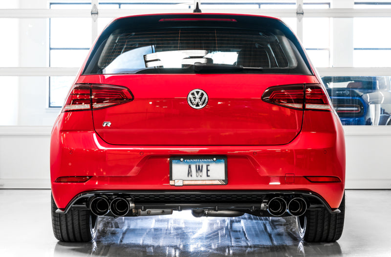 AWE Tuning MK7.5 Golf R SwitchPath Exhaust w/Diamond Black Tips 102mm (view 3)