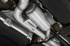MBRP 2022 Volkswagen Golf R MK8 3in Cat-Back Quad Split Rear Valve Delete Exhaust (view 3)