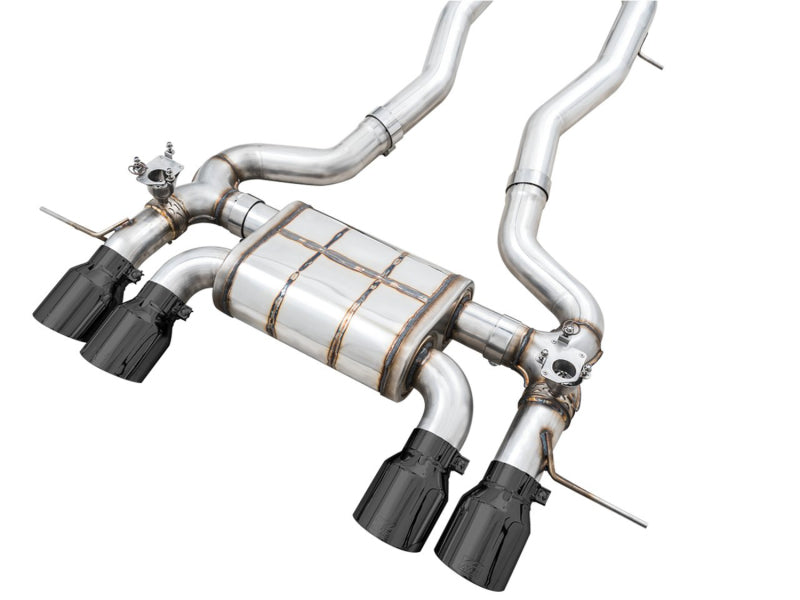 AWE Tuning SwitchPath Cat-Back Exhaust for BMW G8X M3/M4 - Diamond Black Tips (view 10)