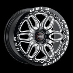 Weld Racing 17x10 Laguna 6 Drag Beadlock 6x139.7 ET25 BS6.48 Gloss BLK MIL DIA 106.1