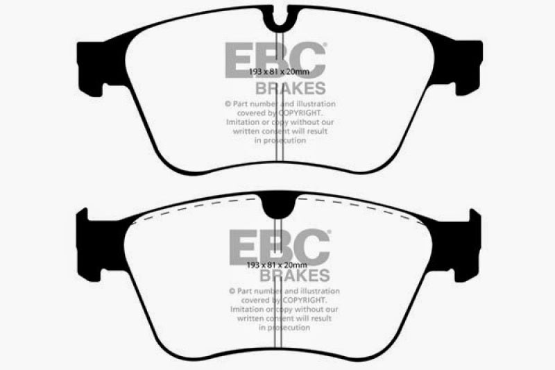 EBC 06-11 Mercedes-Benz M-Class (ML) ML63 AMG 6.2 Yellowstuff Front Brake Pads Main image