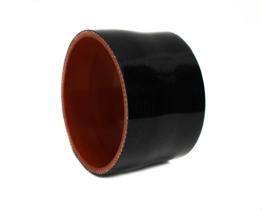BTR SILICONE 4.25" TO 3.00" REDUCER COUPLER - 3" LONG RED Secondary image