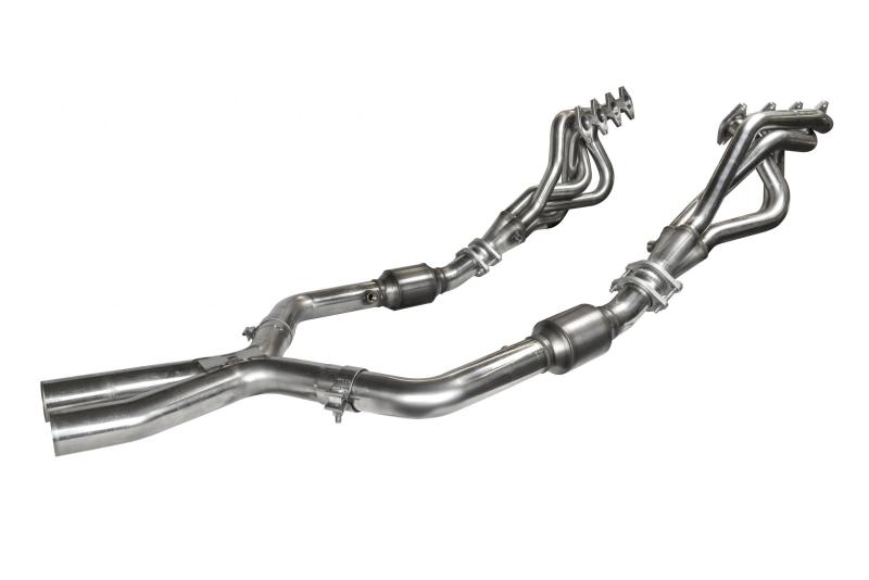 Kooks 05-10 Ford Mustang GT Manual 1 5/8in x 2 1/2in SS Long Tube Headers and OEM Catted SS X Pipe (view 4)