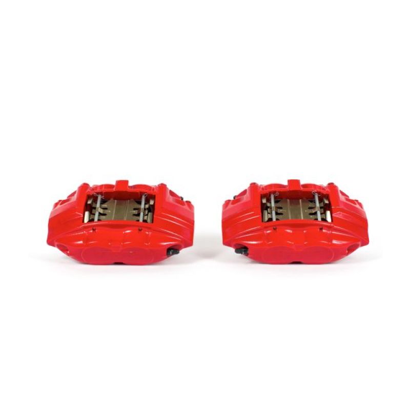 Power Stop 09-19 Nissan 370Z Front Red Calipers w/o Brackets - Pair Main image