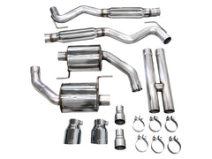 AWE Tuning 2024 Ford Mustang GT Fastback S650 RWD Touring Catback Exhaust w/ Dual Chrome Silver Tips