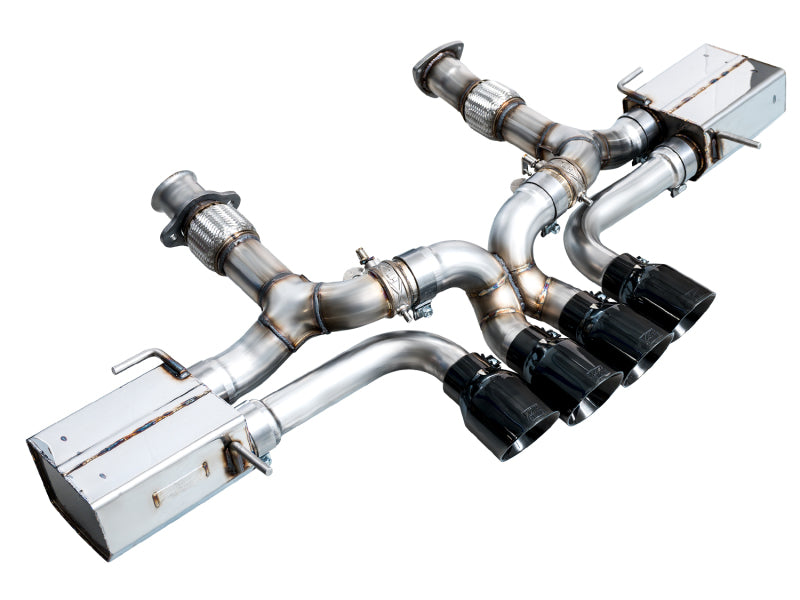 AWE Tuning 2023 C8 Corvette Z06 SwitchPath Cat-Back Exhaust - Diamond Black Tips (view 18)