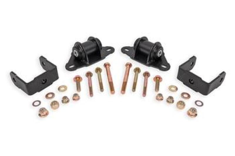 BMR 14-19 Chevrolet Corvette Transmission/Differential Mount - Black Hammertone Main image