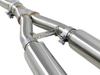 aFe Takeda 2.5in 304 SS Cat-Back Exhaust System w/ Carbon Fiber Tips 16-18 Infiniti Q50 V6-3.0L (tt) (view 3)