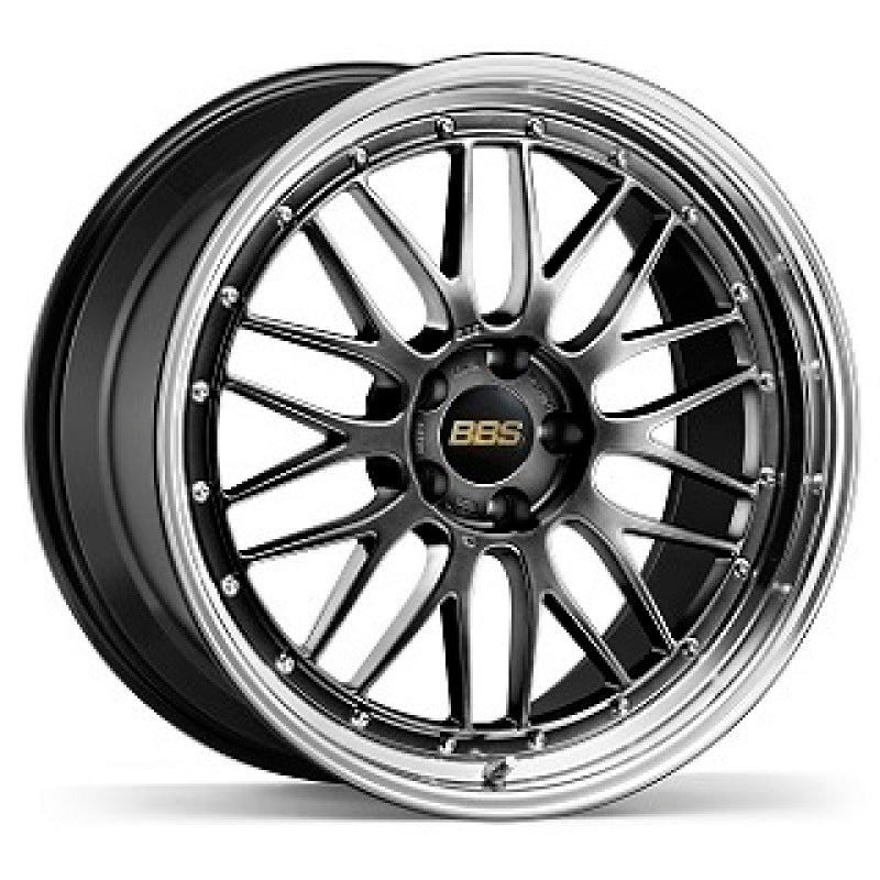 BBS LM 20x12 5x130 ET72 CB71.6 Diamond Black Wheel w/ Diamond Cut Machined Lip