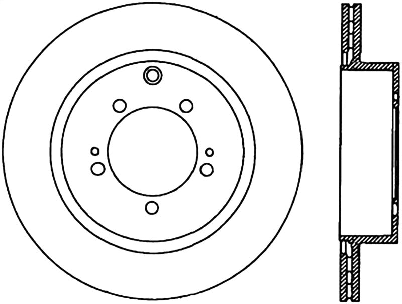 StopTech SportStop Cryo Slotted & Drilled Sport Brake Rotor Main image