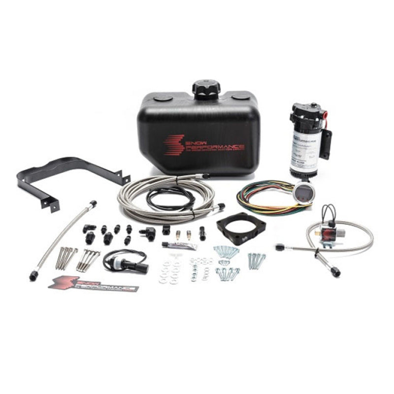 Snow Performance 08+ Charger Stg 2 Boost Cooler F/I Water Injection Kit (SS Braided Line & 4AN) (view 2)