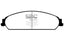 EBC 13-14 Chrysler 200 3.6 Ultimax2 Front Brake Pads
