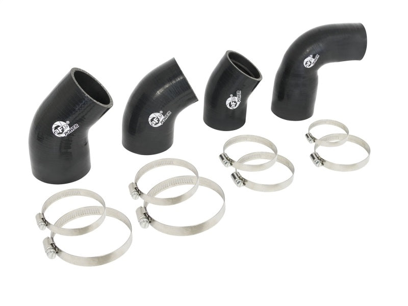 aFe BladeRunner Intercooler Couplings & Clamps Kit and AFE Tube 15-16 Ford Mustang EcoBoost L4-2.3L Main image