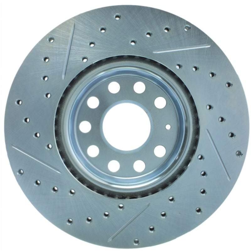 StopTech Select Sport 06-17 Volkswagen Jetta Slotted & Drilled Front Left Rotor (view 2)