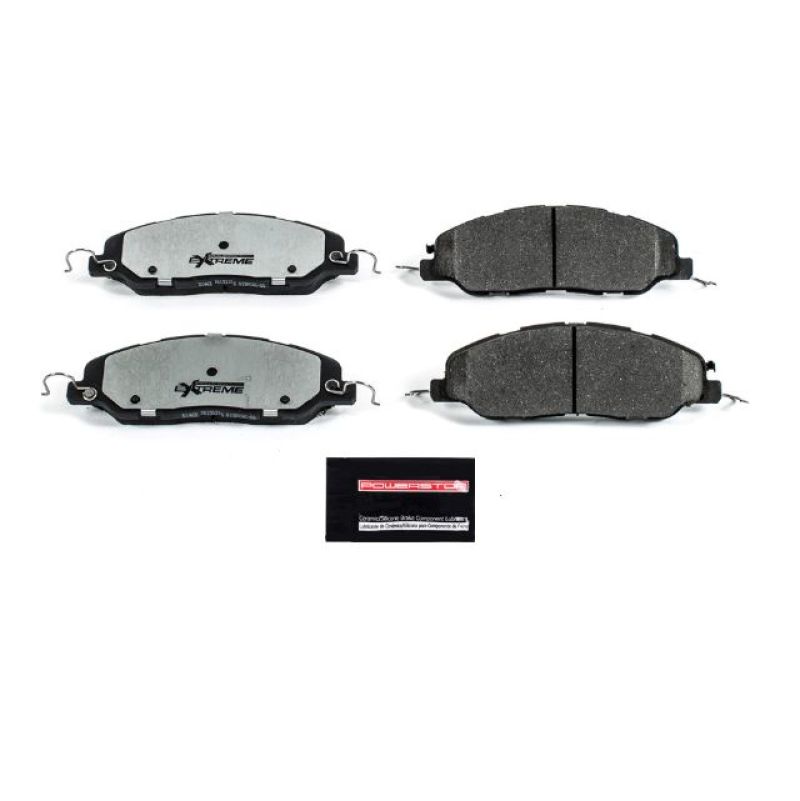 Power Stop 11-14 Ford Mustang Front Z26 Extreme Street Brake Pads w/Hardware Main image