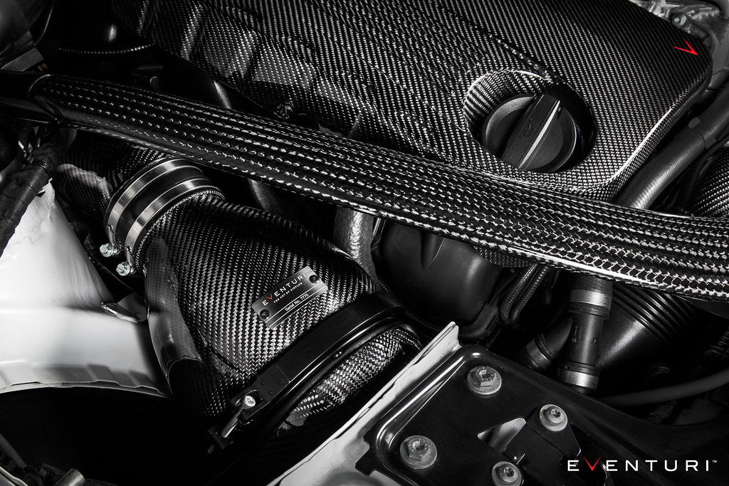Eventuri BMW F8X M3 / M4 / M2 S55 Black Carbon Engine Cover