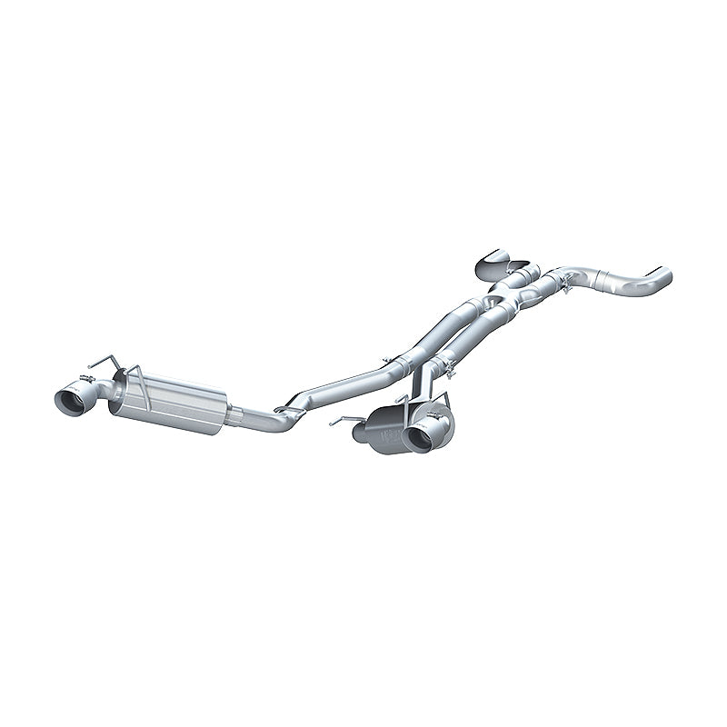 MBRP 2010 Chev Camaro V6 3.6L Dual Cat Back Round Tips   (11 Conv. MUST purchase mbrpAD1710) Main image