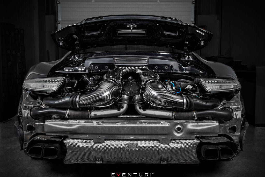 Eventuri Porsche 991.1 / 991.2 Turbo / Turbo S Black Carbon Intake System
