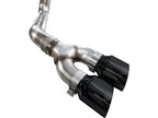AWE 21-25 Ford F150 (14th Gen Reg Cab) Cat-Back Exhaust - 4.5in Dual Side Exit Diamond Black Tips (view 11)