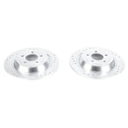 Power Stop 15-19 Ford Mustang Rear Evolution Drilled & Slotted Rotors - Pair (view 2)