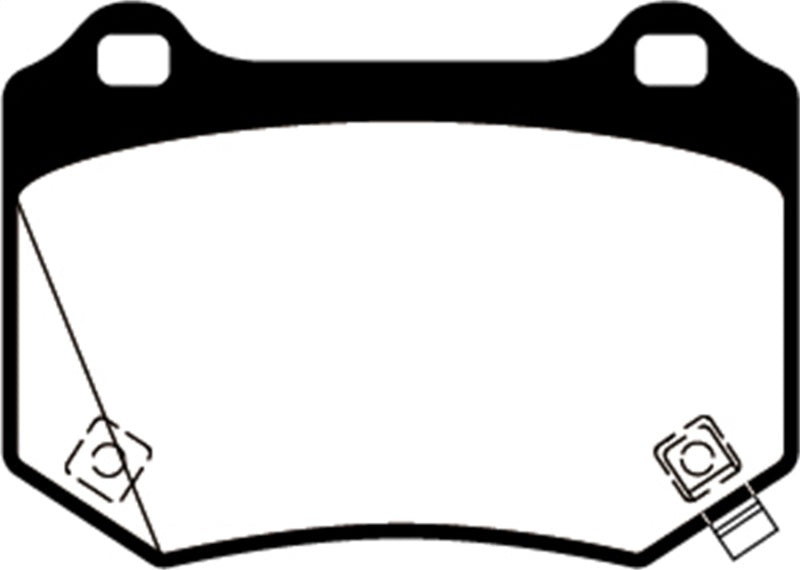 EBC 18+ WRX STI Yellowstuff Rear Brake Pads Main image