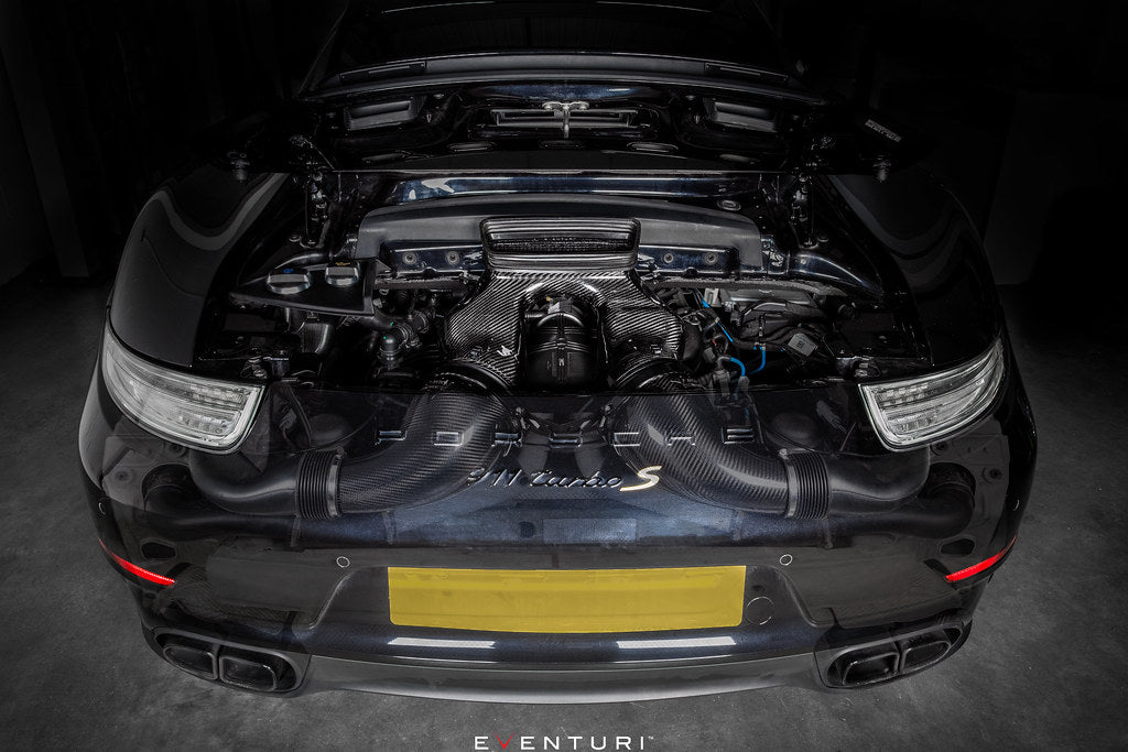 Eventuri Porsche 991.1 / 991.2 Turbo / Turbo S Black Carbon Intake System