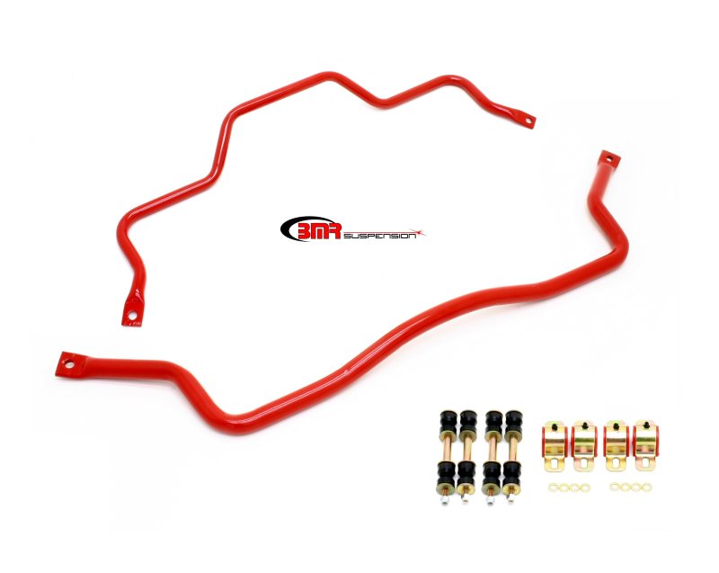BMR 93-02 F-Body Front & Rear Sway Bar Kit w/ Bushings - Red Main image