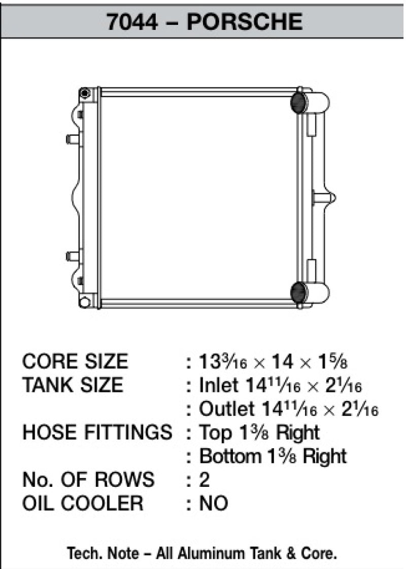 CSF 96-04 Porsche Boxster (986) Radiator (Fits Left & Right Side) (view 5)