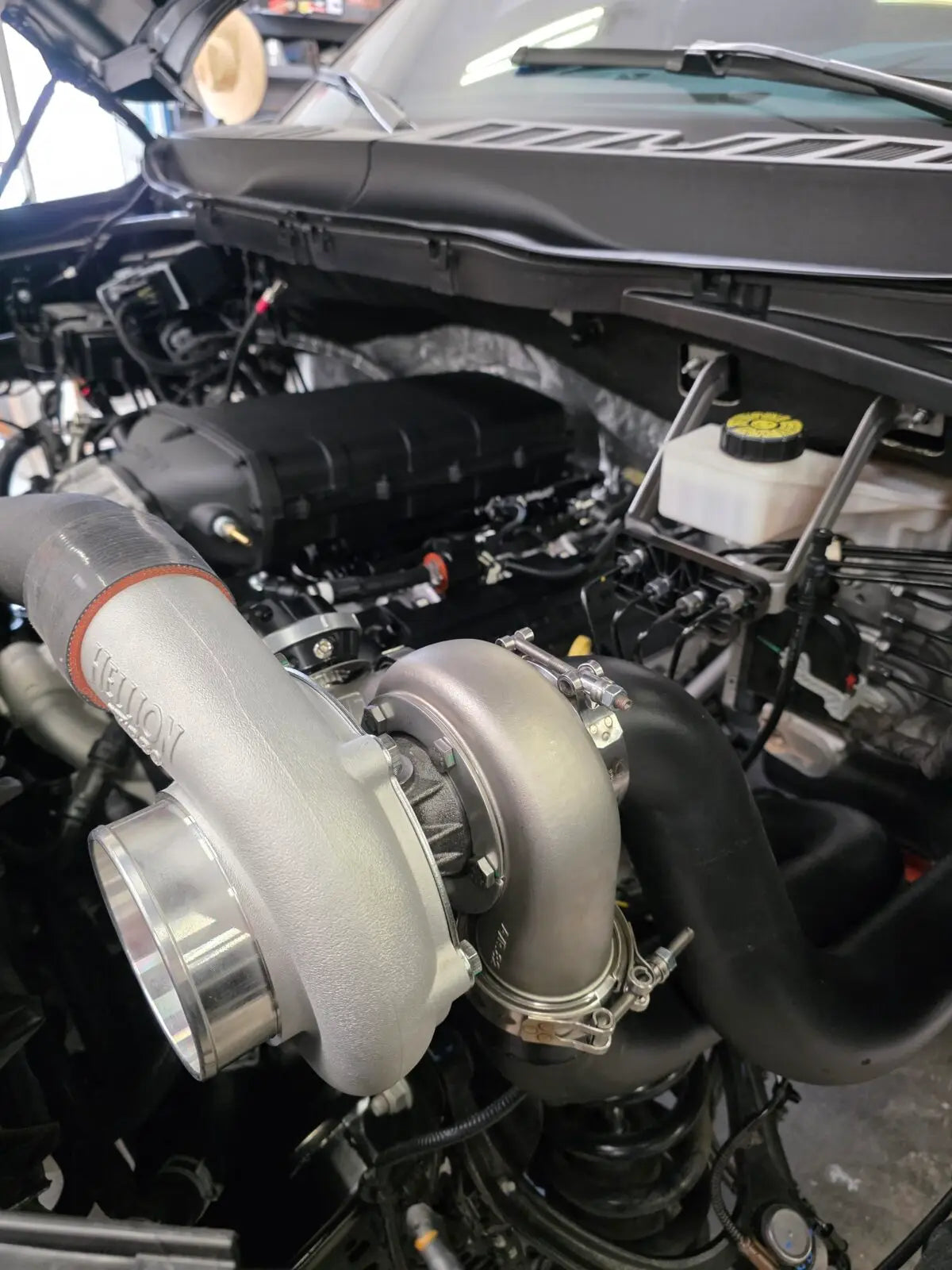 Hellion 2022+ Ford Raptor R 5.2L Top Mount “Mirror Image” Twin Turbo System