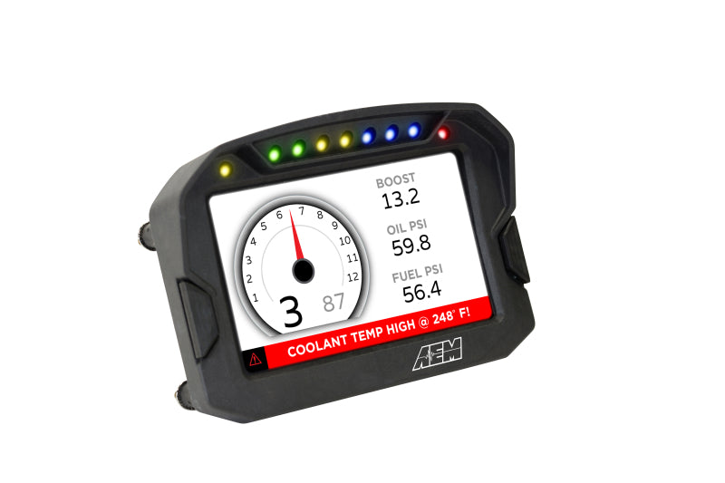 AEM CD-5LG Carbon Logging Digital Dash Display w/ Internal 10Hz GPS & Antenna (view 7)